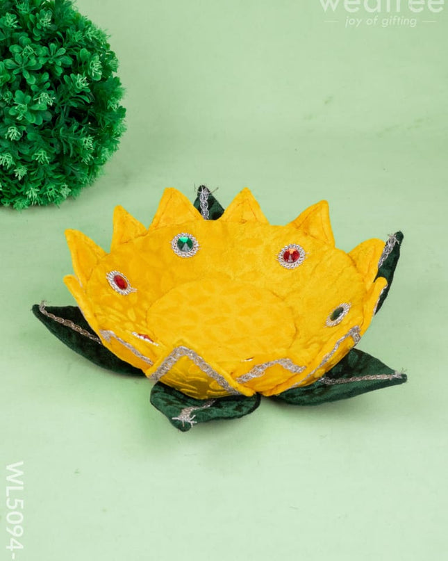 Velvet Lotus - 12 inch - Yellow - WL5094-3 - Wedding Essentials