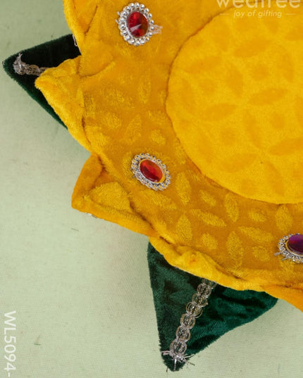 Velvet Lotus - 12 inch - Yellow - WL5094-3 - Wedding Essentials