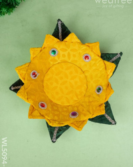 Velvet Lotus - 12 inch - Yellow - WL5094-3 - Wedding Essentials