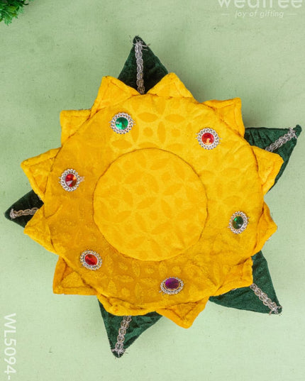 Velvet Lotus - 12 inch - Yellow - WL5094-3 - Wedding Essentials