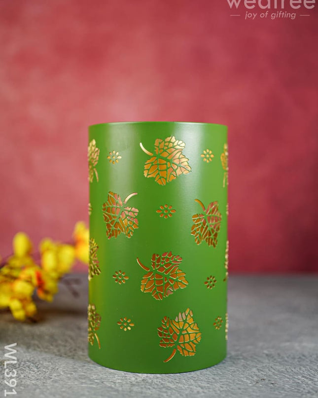 Votive With Leaf Design - Wl3913 Candles & Votives