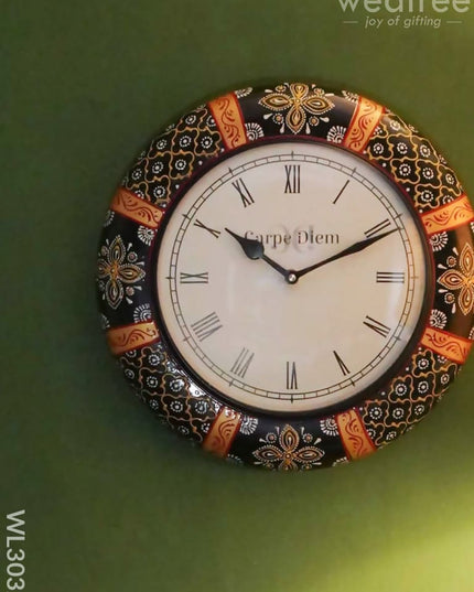 Wall Clock - Hand Painted 12 Inch Wl3032 Clocks