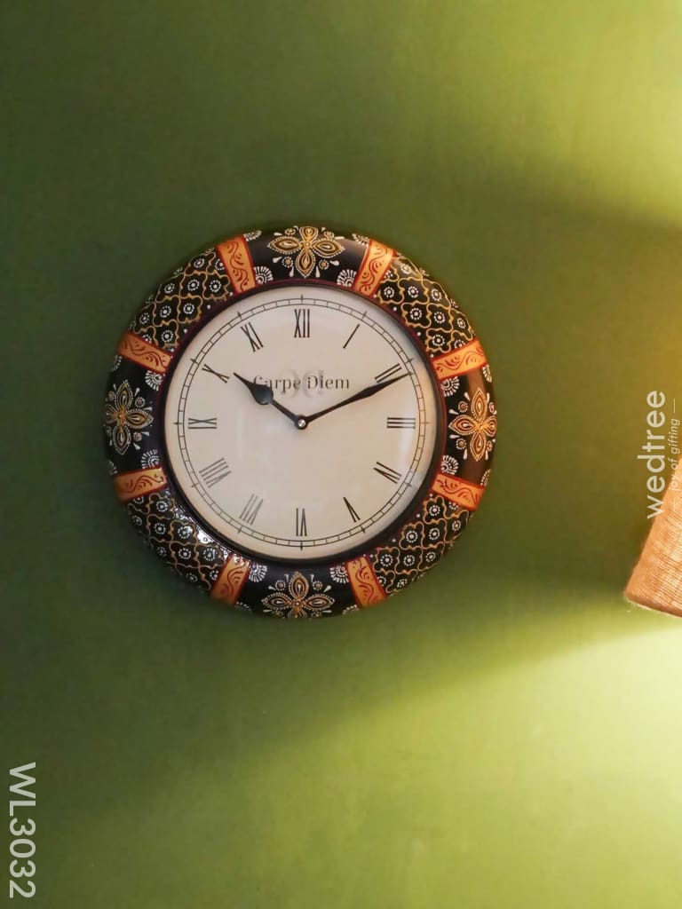 Wall Clock - Hand Painted 12 Inch Wl3032 Clocks