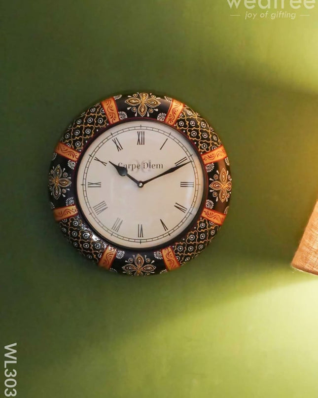 Wall Clock - Hand Painted 12 Inch Wl3032 Clocks