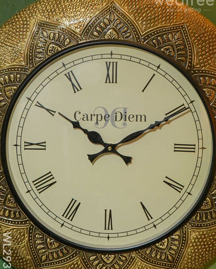 Wall Clock With Floral Design (18 Inch) - Wl2936 Clocks