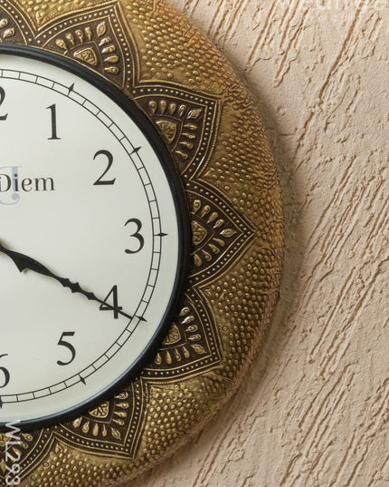 Wall Clock with Floral Design (18 inch) - WL2936 - Wall Clocks