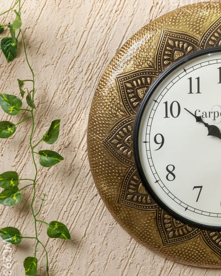 Wall Clock with Floral Design (18 inch) - WL2936 - Wall Clocks