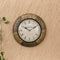 Wall Clocks - Embossed Brass with Floral Design - 12 inch - WL5080 Wall Clocks