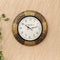 Wall Clocks - Embossed Brass with Floral Design - 12 inch - WL5081 Wall Clocks