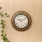 Wall Clocks - Embossed Brass with Floral Design - 12 inch - WL5085 Wall Clocks