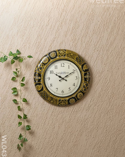 Wall clocks - Hand painted Floral Design (18 inch) - WL0435 - Wall Clocks