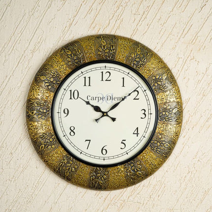 Wall clocks - Polished brass and Gold Coloured Design (18 inch) - WL0173 - Wall Clocks