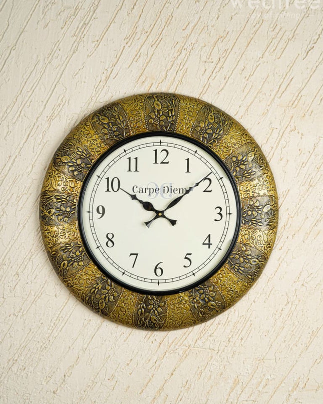 Wall clocks - Polished brass and Gold Coloured Design (18 inch) - WL0173 - Wall Clocks