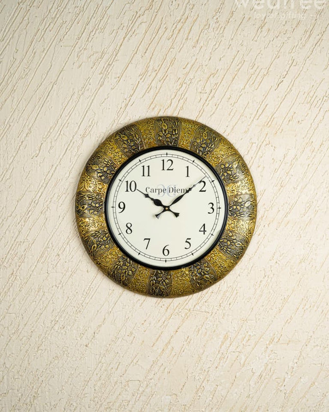 Wall clocks - Polished brass and Gold Coloured Design (18 inch) - WL0173 - Wall Clocks