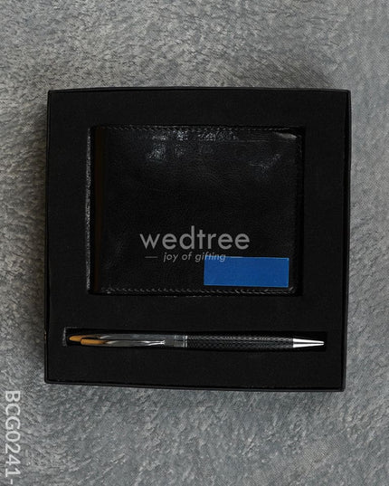 Wallet And Pen Set - Bcg0241 Black Office Utility