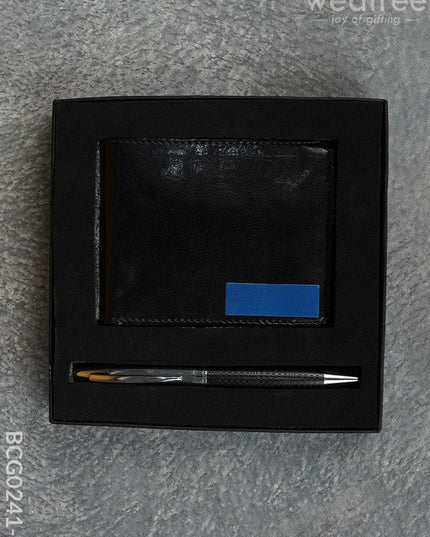 Wallet And Pen Set - Bcg0241 Black Office Utility