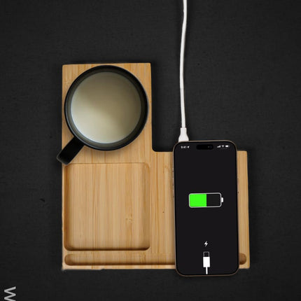 Wangari - Wireless Charger with Cup Warmer & Phone Holder - WL4824 Electronics