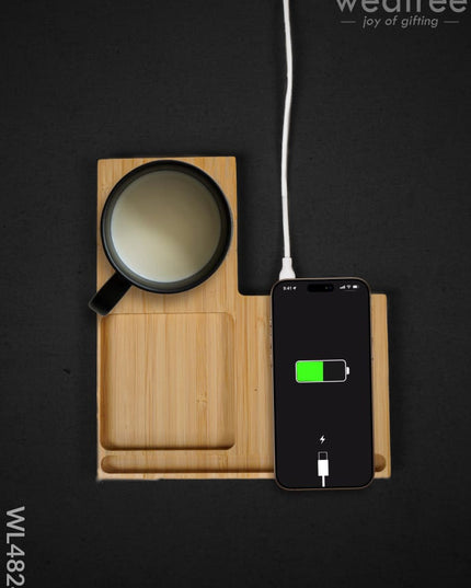 Wangari - Wireless Charger with Cup Warmer & Phone Holder - WL4824 Electronics