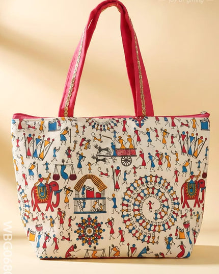 Warli Printed Handbags - WBG0680-1 - Hand Bags