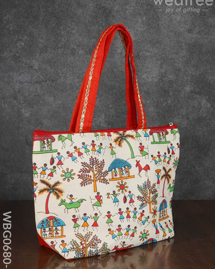 Warli Printed Handbags - Wbg0680 Hand Bags