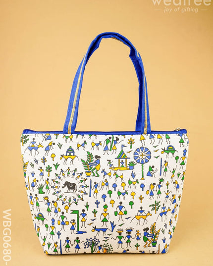 Warli Printed Handbags - WBG0680-2 - Hand Bags