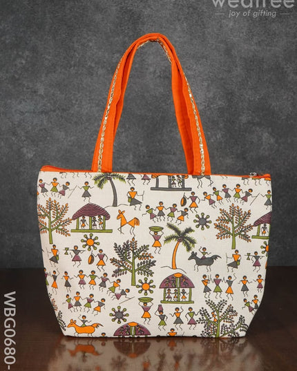 Warli Printed Handbags - Wbg0680 Hand Bags
