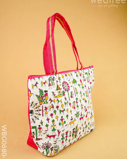 Warli Printed Handbags - WBG0680-2 - Hand Bags