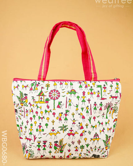Warli Printed Handbags - WBG0680-2 - Hand Bags