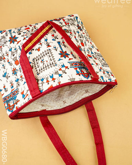 Warli Printed Handbags - WBG0680-2 - Hand Bags