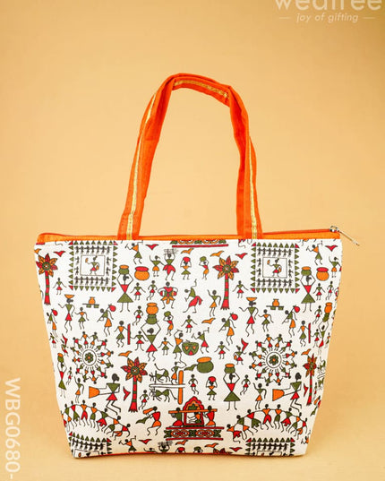 Warli Printed Handbags - WBG0680-2 - Hand Bags