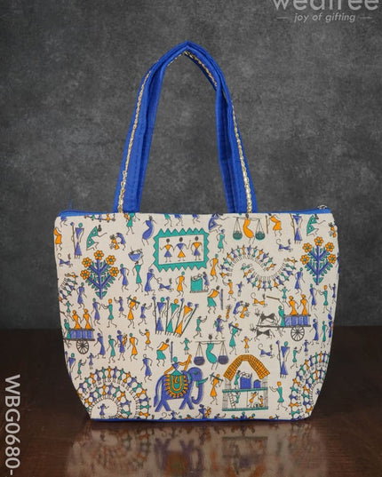 Warli Printed Handbags - Wbg0680 Hand Bags