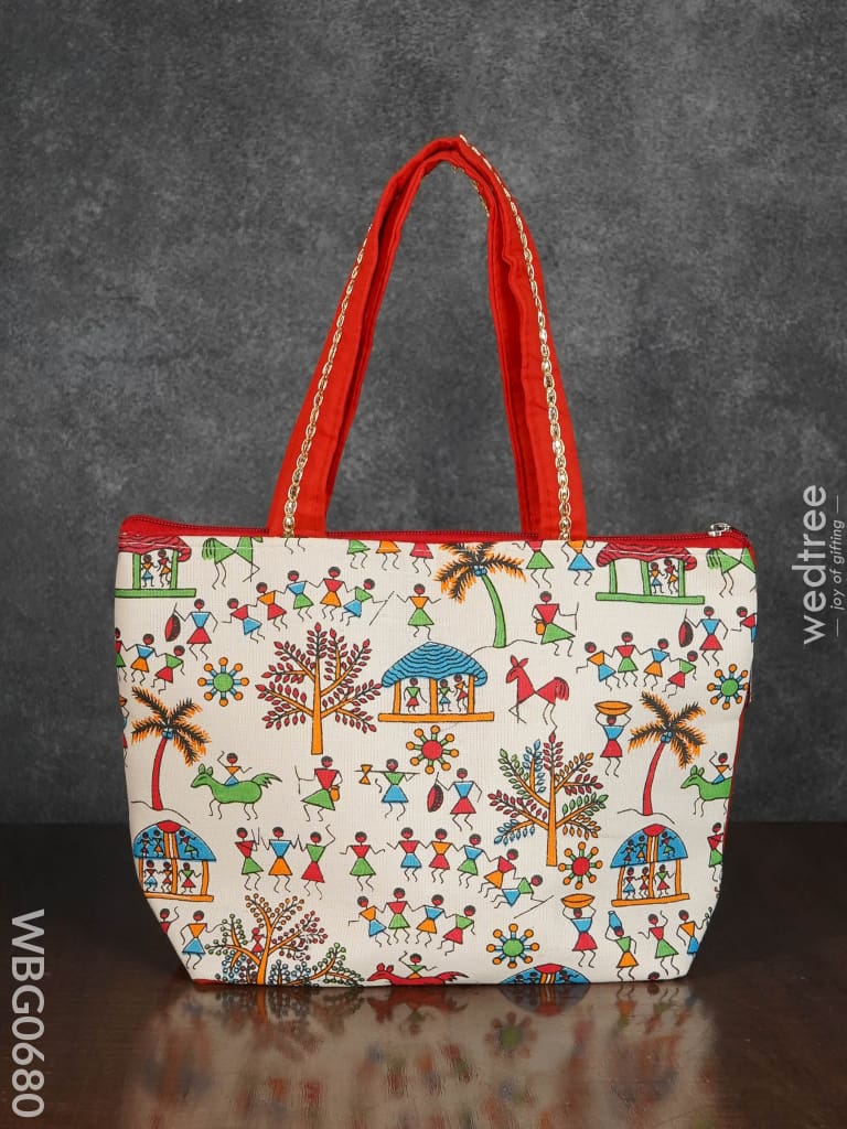 Warli Printed Handbags - Wbg0680 Hand Bags