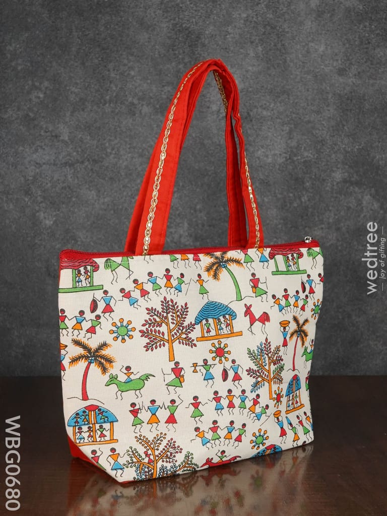 Warli Printed Handbags - Wbg0680 Hand Bags