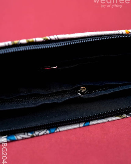 Warli Printed Purse - WBG2041 - Clutches & Purses