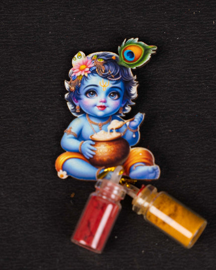 Krishna Haldi Kumkum Set - WBG1721
