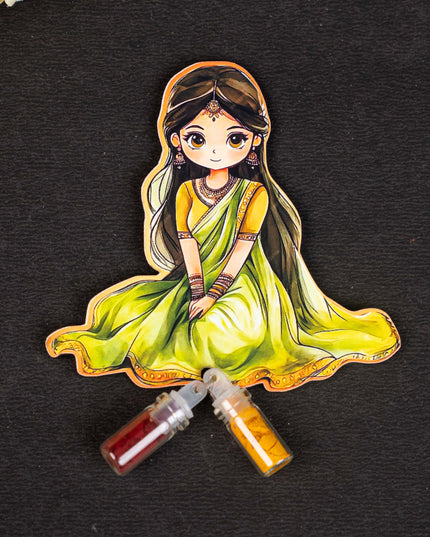 Half Saree Haldi Kumkum Set - WBG1727