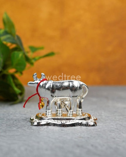 White Metal Cow - Wbg1339 Metal Figurine