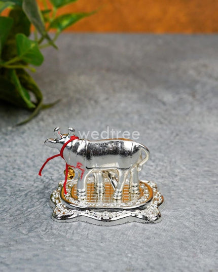 White Metal Cow - Wbg1339 Metal Figurine