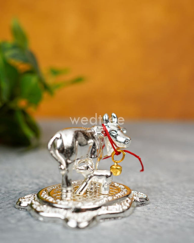 White Metal Cow - Wbg1339 Metal Figurine