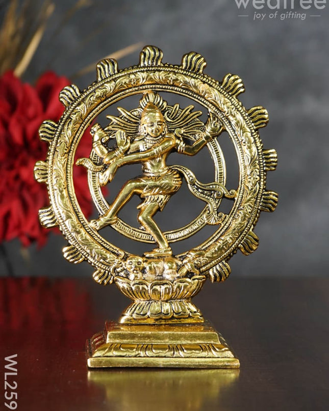 White Metal Lord Natraja - 8 Inch Wl2596