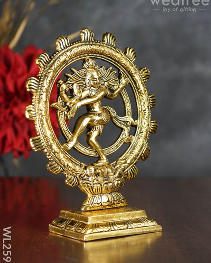 White Metal Lord Natraja - 8 Inch Wl2596