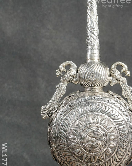 White Metal Panner Dhani (Black Antique Finish) - Wl1773