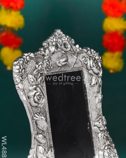 White Metal Square Photo Frame - WL4887 White Metal