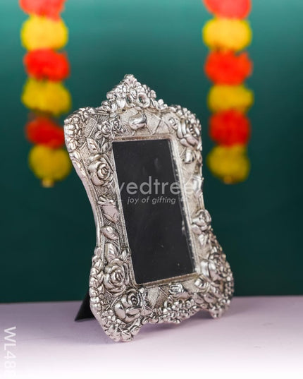 White Metal Square Photo Frame - WL4887 White Metal