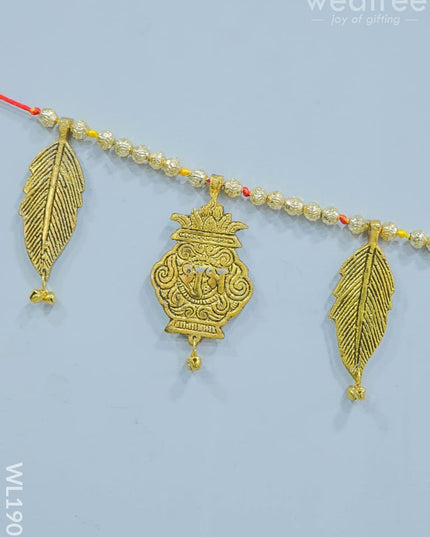 White Metal Thoran - Kalash Motifs (Antique Gold Finish) Wl1902 Thorans