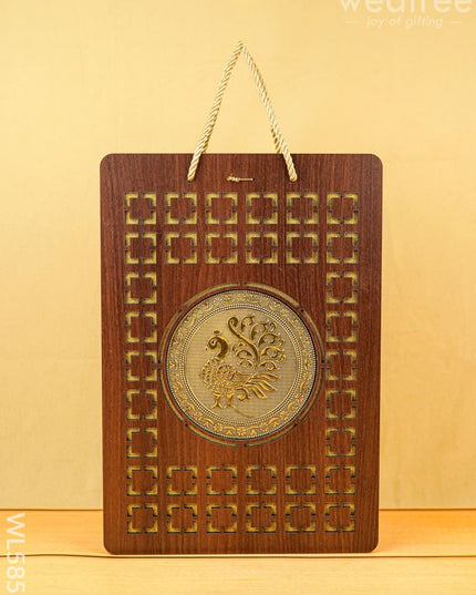 Wooden Annapakshi Box with Oxidized Bottle & 3 Glass - WL5852 - Bottles & mugs