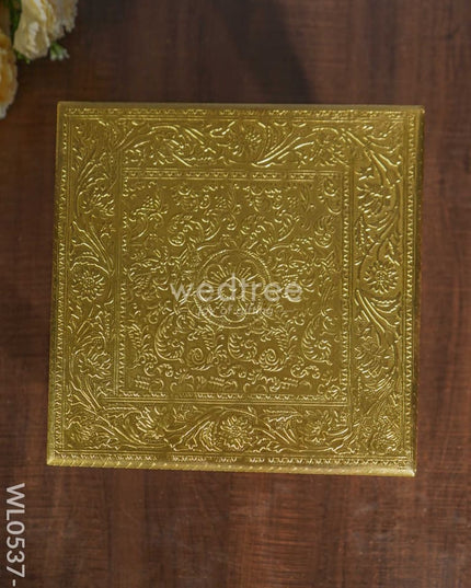 Wooden Brass Fitted Bajot - Wl0537 Utility