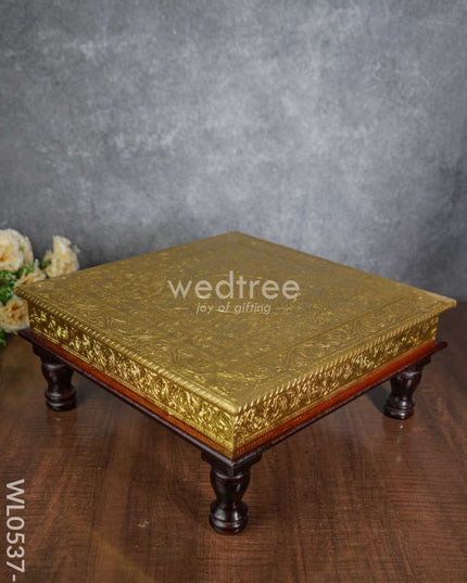 Wooden Brass Fitted Bajot - Wl0537 Utility