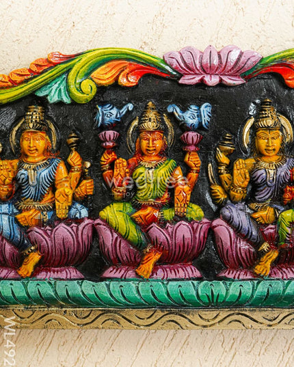 Wooden Carved Ashta Lakshmi Panel - 42 inch - WL4920 Wooden Decor