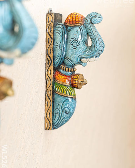 Wooden Carved Elephant Bracket - 12 inch - Set of 2 - WL5262 - Wooden Artifacts